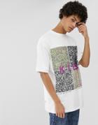 Lyph Oversized T-shirt With Print In White - White