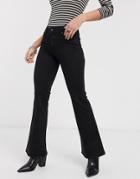 Bershka Flare Jeans In Black
