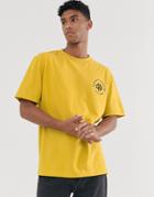 Brooklyn Supply Co Oversized T-shirt With Logo In Yellow - Yellow