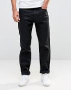 Edwin Ed-45 Black Selvage Tapered Jeans - Black