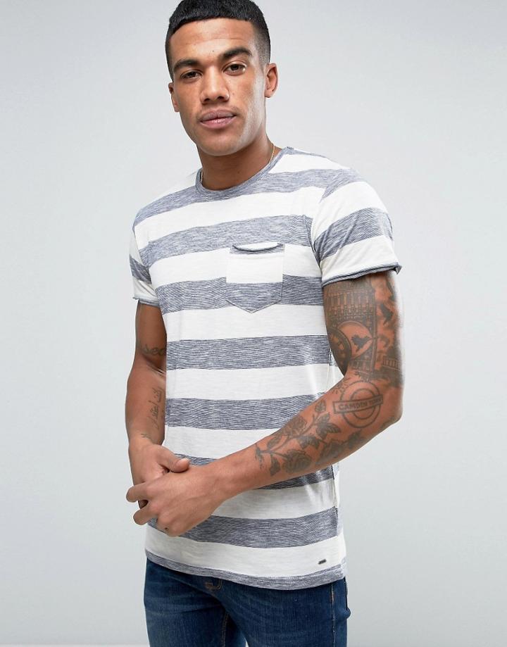 Solid Striped T-shirt - Orange