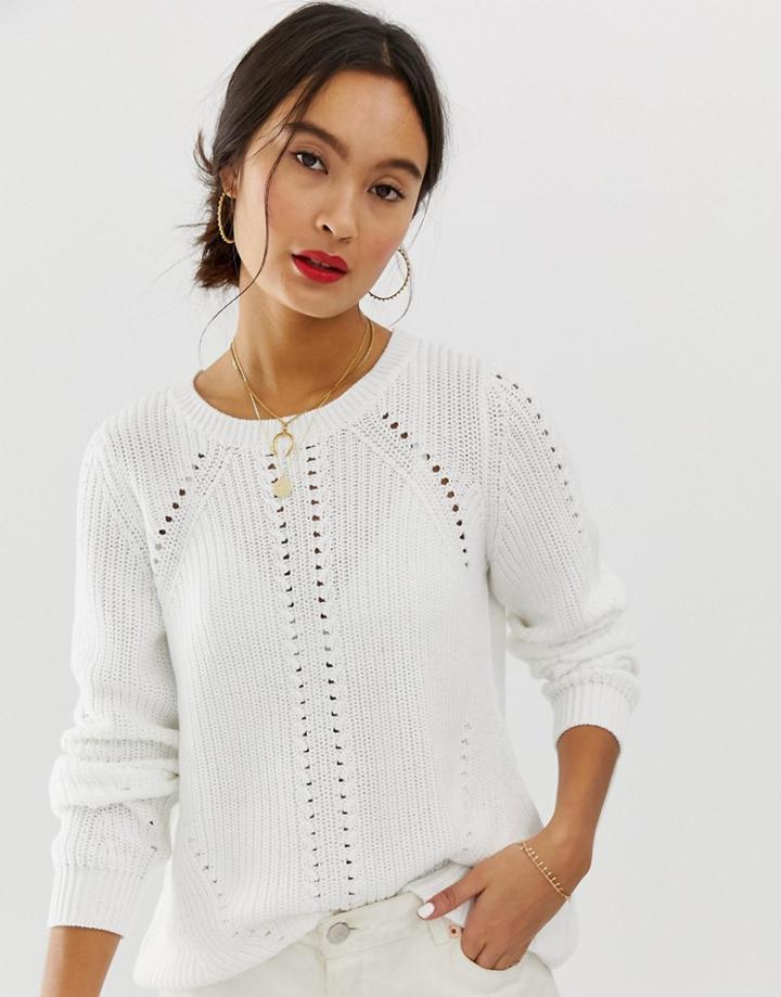 Only Cable Sweater-cream