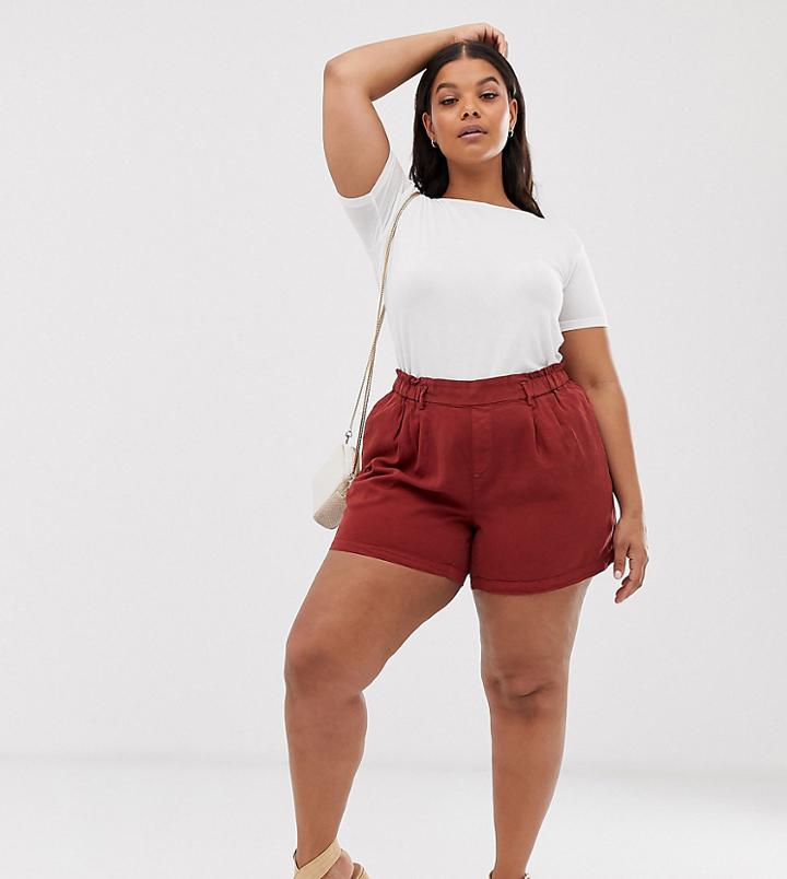 Junarose Soft Woven Shorts - Brown