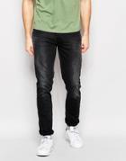 Nudie Jeans Grim Tim Slim Fit Black Out - Black Out