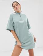 Public Desire X Lissy Roddy Oversized T-shirt Dress-green