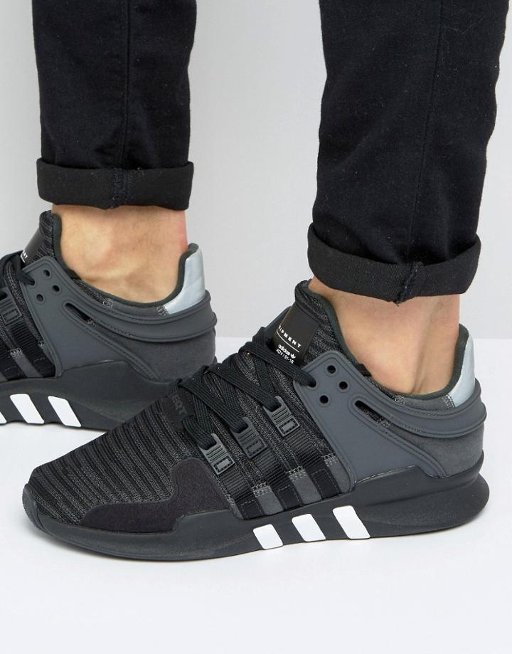 Adidas Originals Eqt Support Advance Sneakers In Black Bb1297 - Black