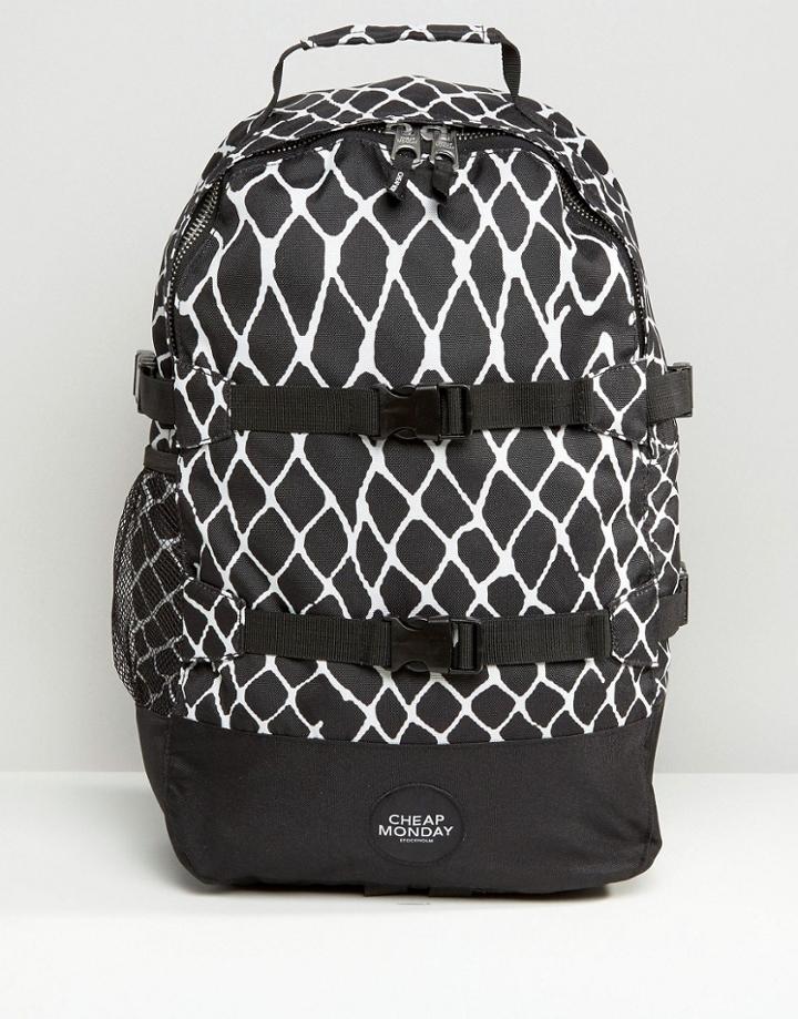 Cheap Monday Buckle Detail Backpack - Black