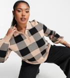 Reclaimed Vintage Inspired Plus Polo Sweater In Check-multi