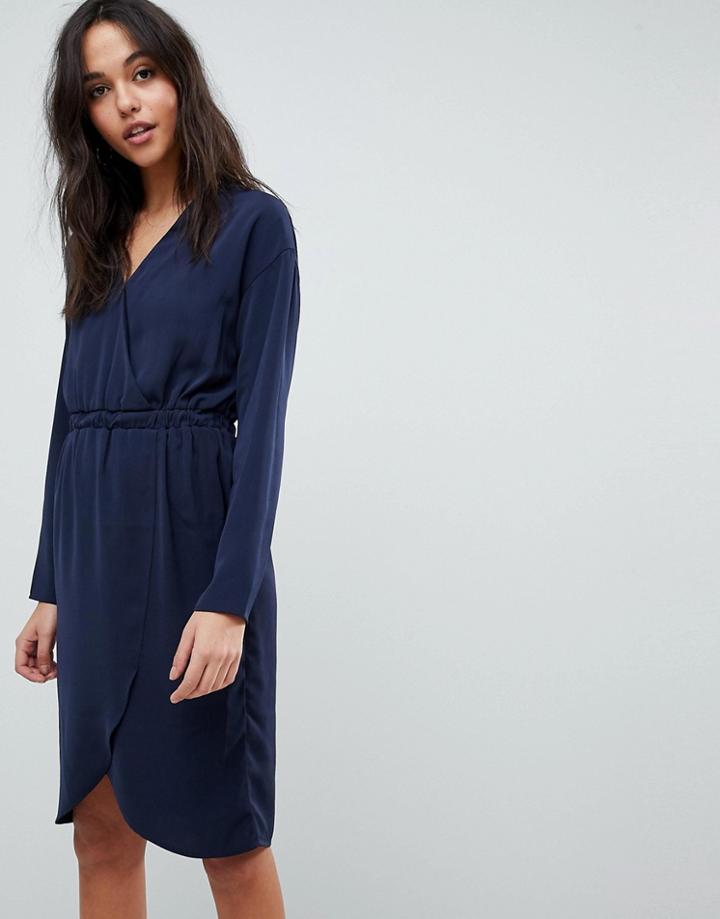 Y.a.s Wrap Dress - Blue