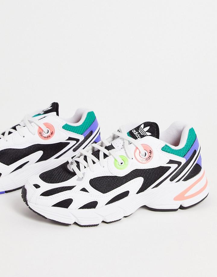Adidas Originals Astir Sneakers In White With Color Pops