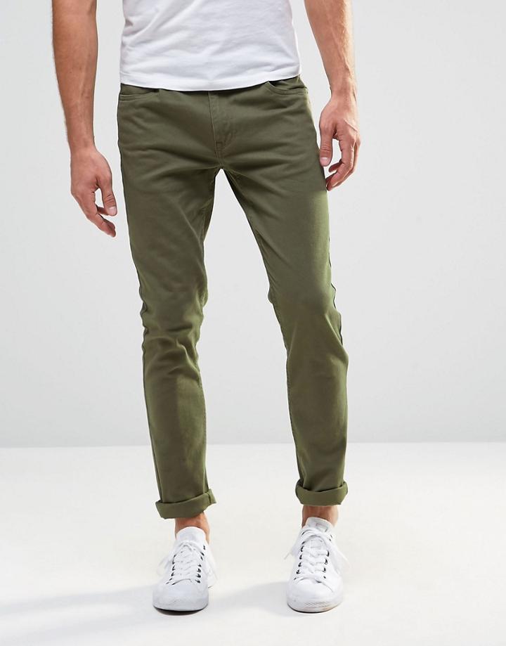 Farah Drake Super Slim Fit Pants - Green
