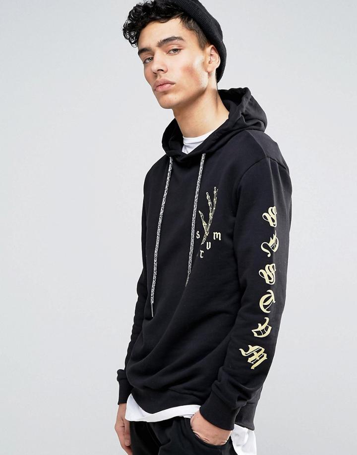 Systvm Foolin Printed Hoodie - Black