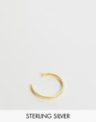 Astrid & Miyu Gold Plated Crossing Lines Adjustable Ring