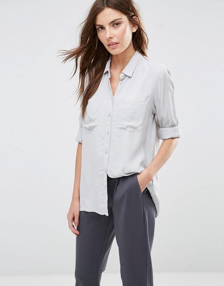 Vila Pocket Front Shirt - High Rise