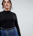 Asos Design Curve Vintage Look Waist And Hip Jeans Belt-black
