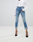 Replay Easy Stretch High Rise Slim Leg Jean - Blue