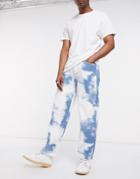 Jaded Cloud Print Skate Jeans-blues