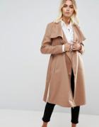 Only Wrap Coat - Brown