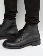 G-star Guard Lace Up Leather Boots - Black