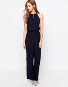 Only Wide Leg Silky Jumpsuit - Night Sky