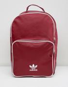 Adidas Originals Adicolor Backpack In Burgundy Cw0627 - Red