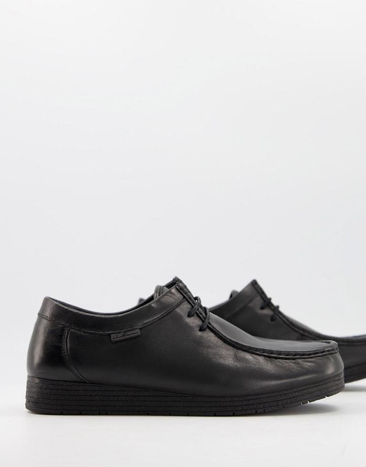 Ben Sherman Chunky Lace Up Shoes In Black