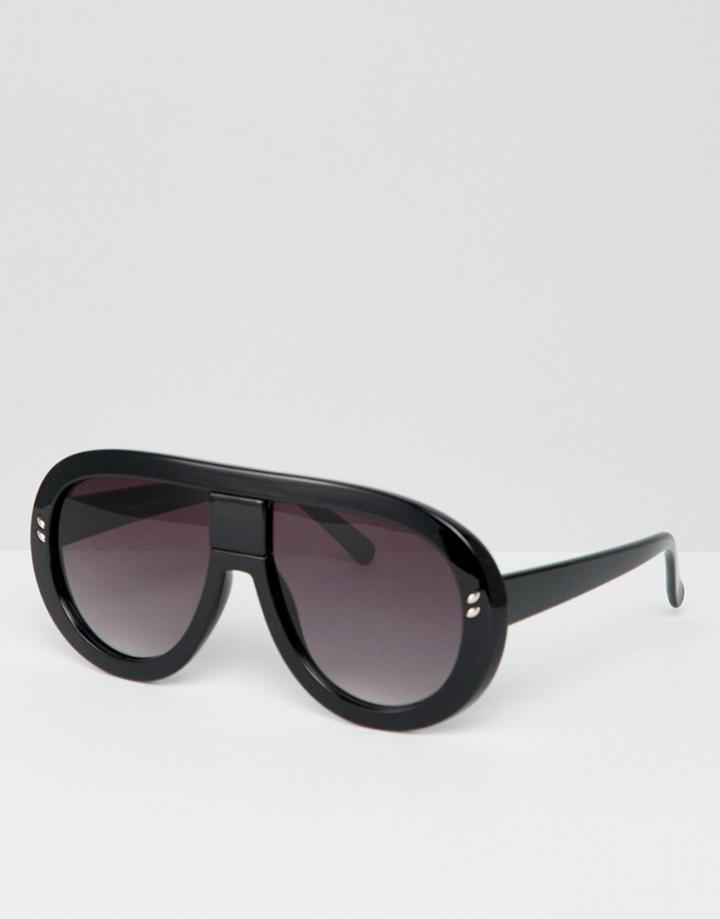 7x Sunglasses In Black - Black