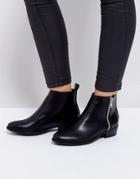 Truffle Collection Low Side Zip Boot - Black