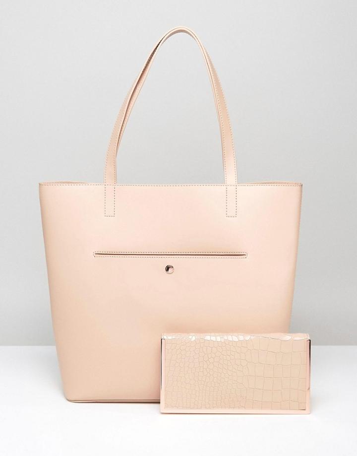Ted Baker Ivalyn Metal Border Shopper - Beige