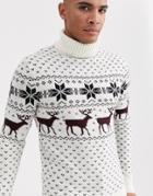 Soul Star Christmas Roll Neck Sweater