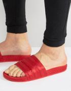 Adidas Originals Adilette Slides In Red Bb3112 - Red