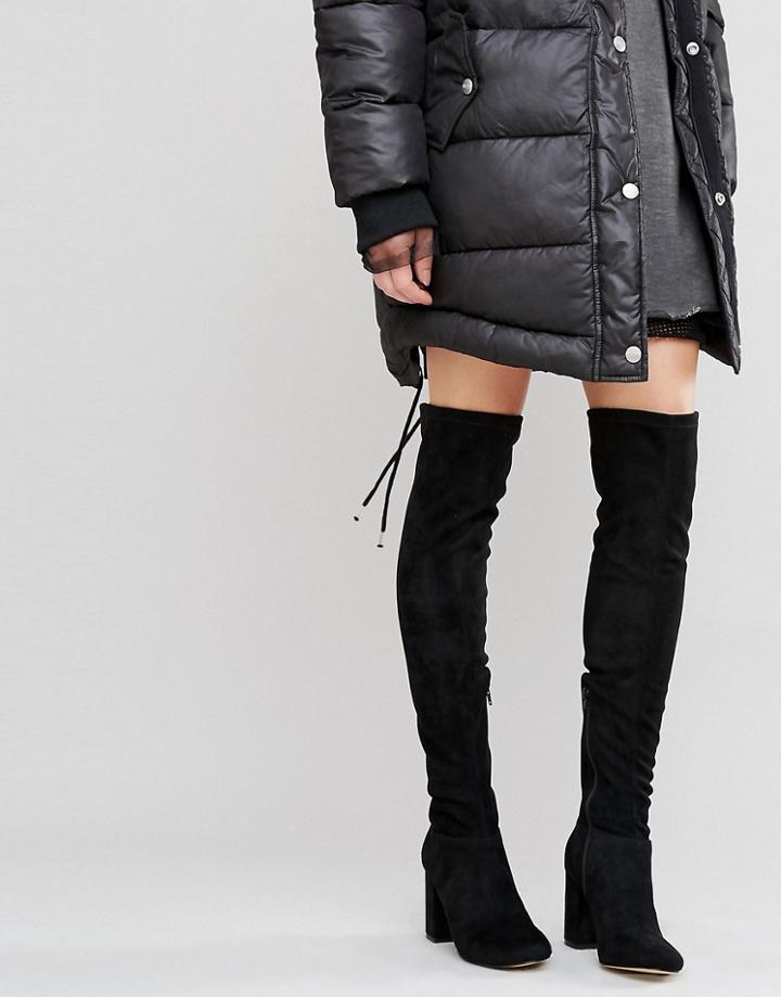 Miss Kg Vegas Heeled Over The Knee Boots - Black