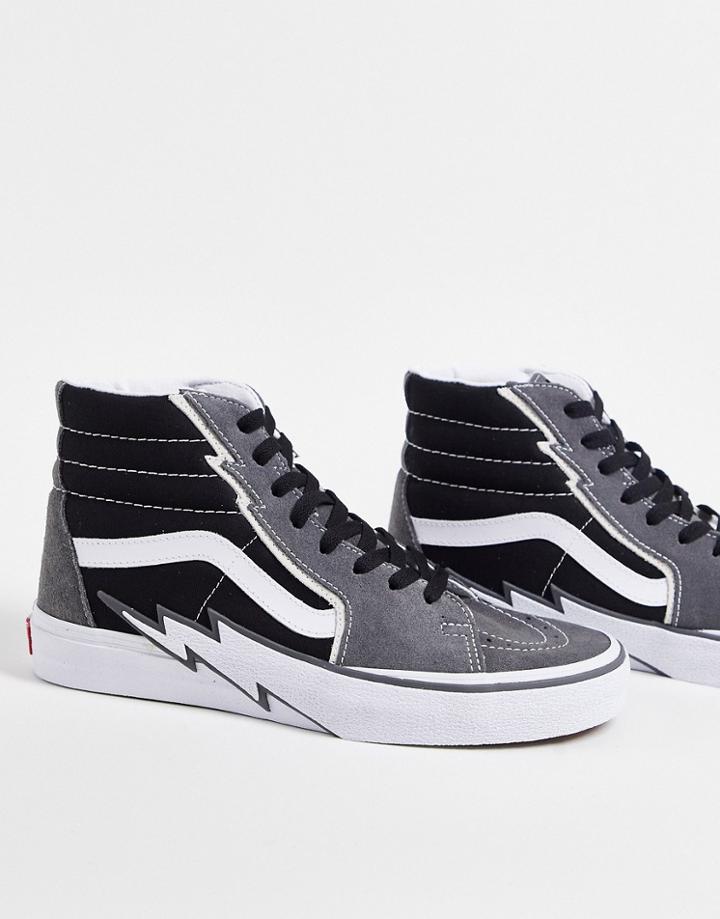 Vans Sk8-hi Bolt Sneakers In Pewter Gray