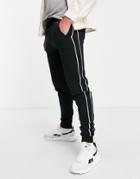 River Island Knit Sweatpants In Black - Part Of A Set