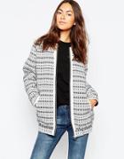 Vila Monochrome Long Line Blazer - Pristine