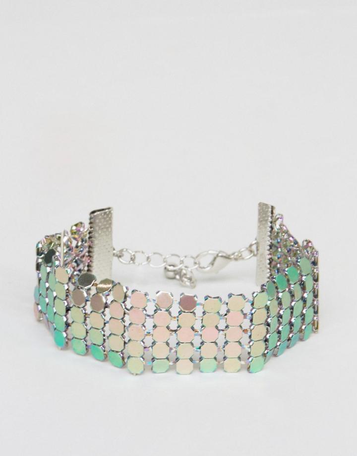 Asos Rainbow Chainmail Bracelet - Multi