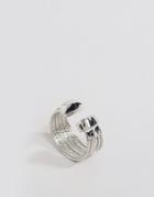 Designb Chunky Layered Ring - Silver