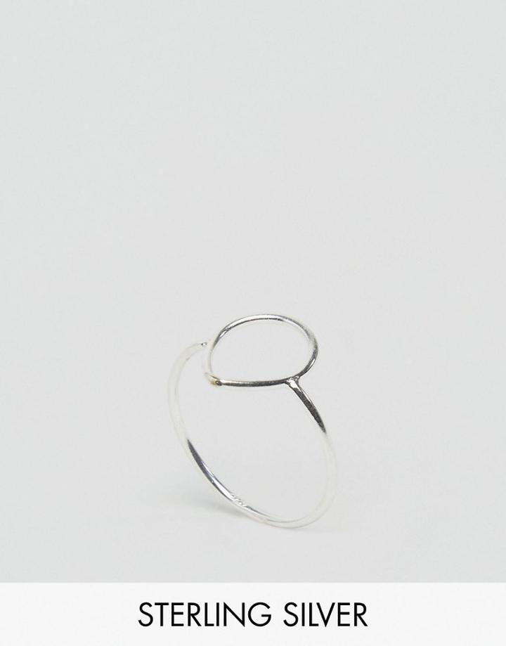 Kingsley Ryan Sterling Silver Fine Cut Out Teardrop Ring - Silver