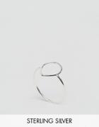 Kingsley Ryan Sterling Silver Fine Cut Out Teardrop Ring - Silver