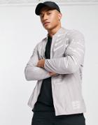 Nike Running A.i.r. Nathan Bell Printed Full-zip Woven Jacket In Gray