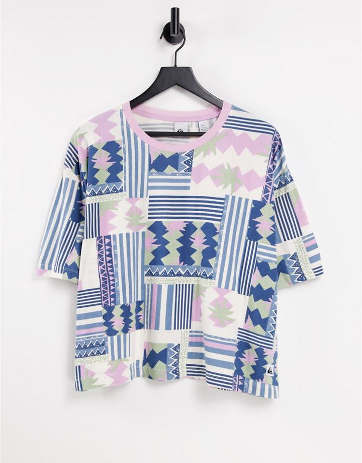 Quiksilver Better Time Aztec T-shirt In Blue-blues