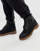 Red Tape Black Buckland Boot