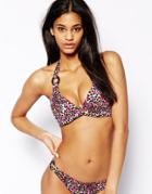 Freya Wild Side Uw Bandeau Halter Bikini Top D-gg