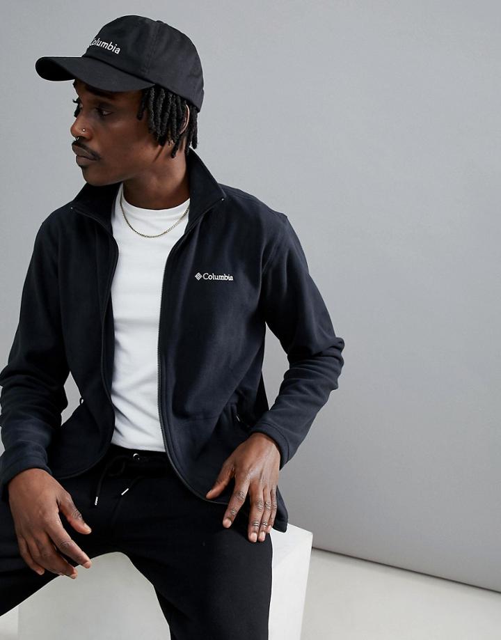 Columbia Fast Trek Lightweight Full Zip Fleece In Black - Black