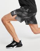 Puma Graphic Tie Die Shorts In Black