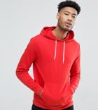 Asos Tall Hoodie In Red - Red