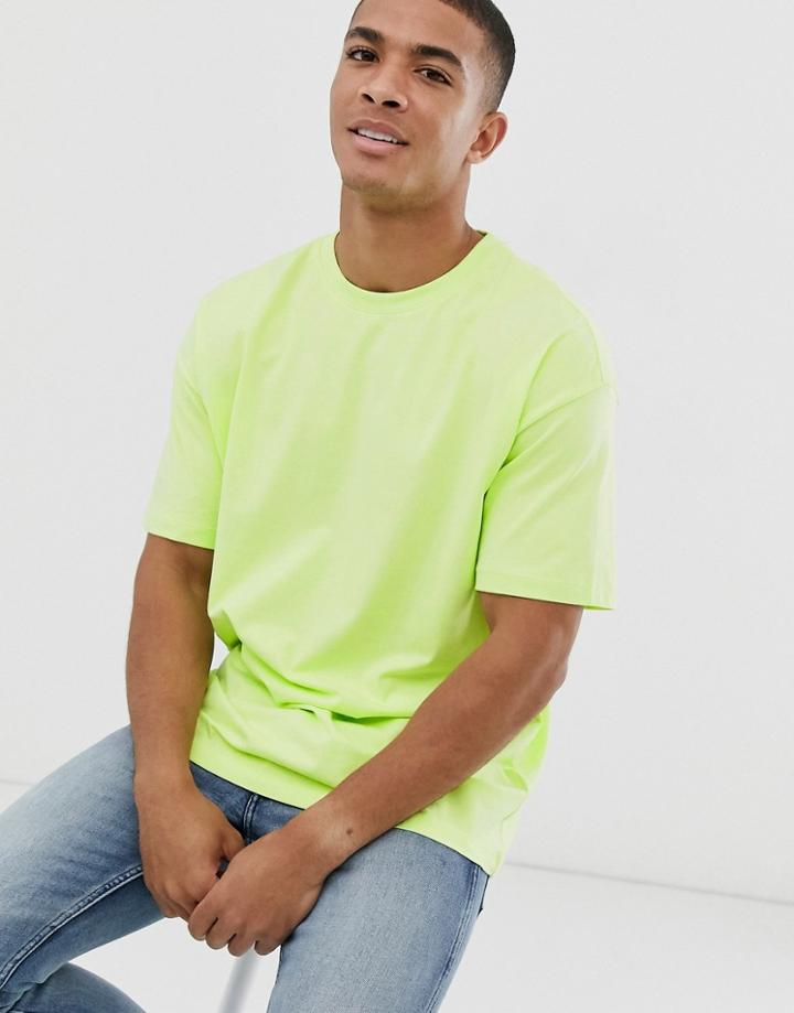 New Look Oversized T-shirt In Neon Yellow - Yellow
