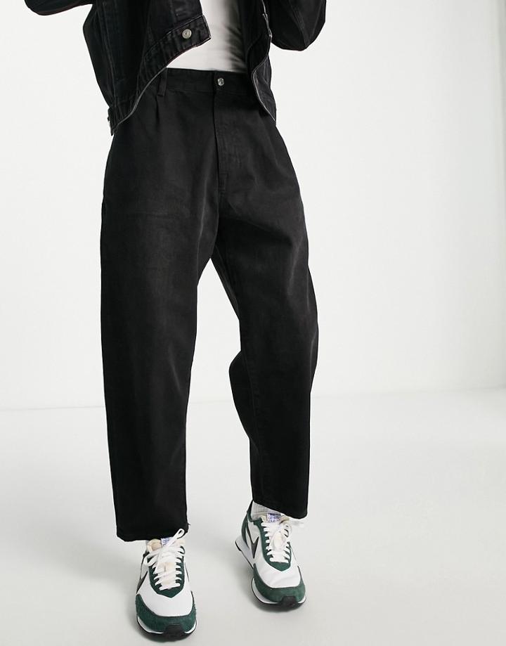 Pull & Bear Baggy Jeans In Black