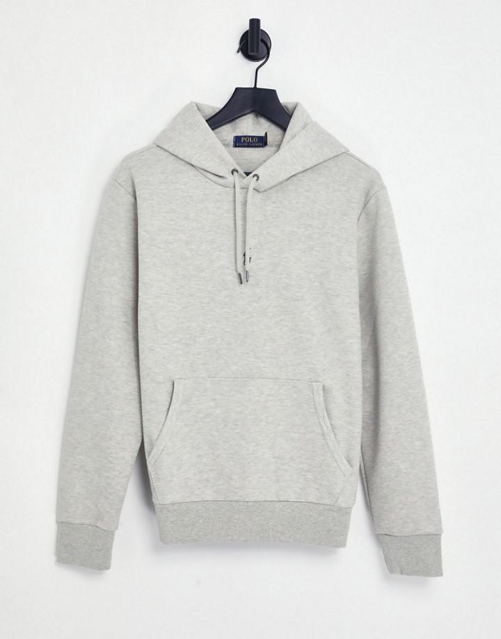 Polo Ralph Lauren Central Icon Logo Hoodie In Gray Heather