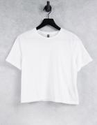 Pieces Crop T-shirt In White